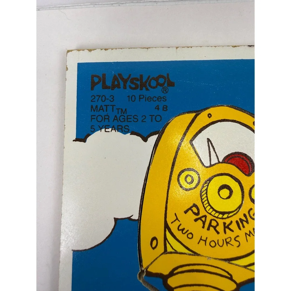 Vintage 1983 Playskool Fraggle Rock Uncle Traveling Matt Wood Puzzle 270-3 10pc